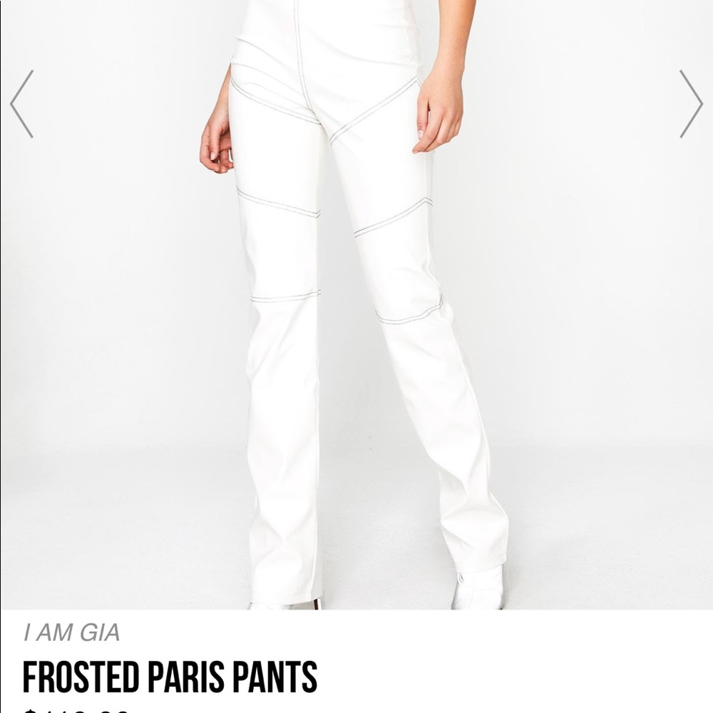 I am gia white Paris pants